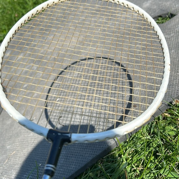 Black and White Badminton Racket - Picture 3 of 5